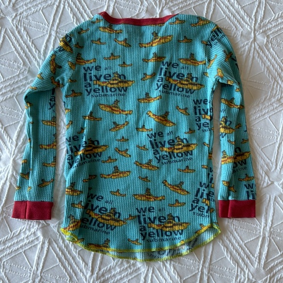 ROWDY SPROUT | Soft Waffle Pajamas Long Johns | Size 4T - Picture 4 of 6